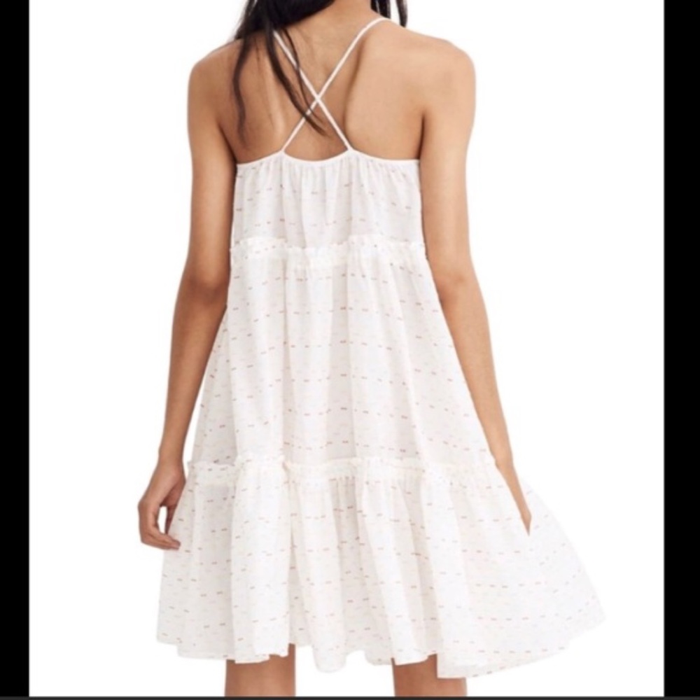 Madewell tiered cami cross-back sundress
